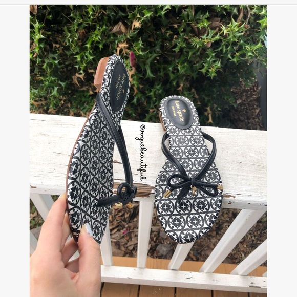 NWOT Kate Spade Mystic Sandals Black - Picture 3 of 6